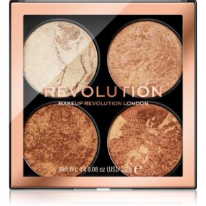 Makeup Revolution Cheek Kit paletă de farduri pentru obraji culoare Don’t Hold Back 4 x 2.2 g-ro