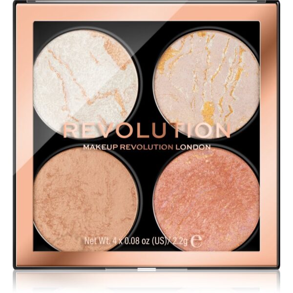Makeup Revolution Cheek Kit paletă de farduri pentru obraji culoare Take a Breather 4 x 2.2 g-ro
