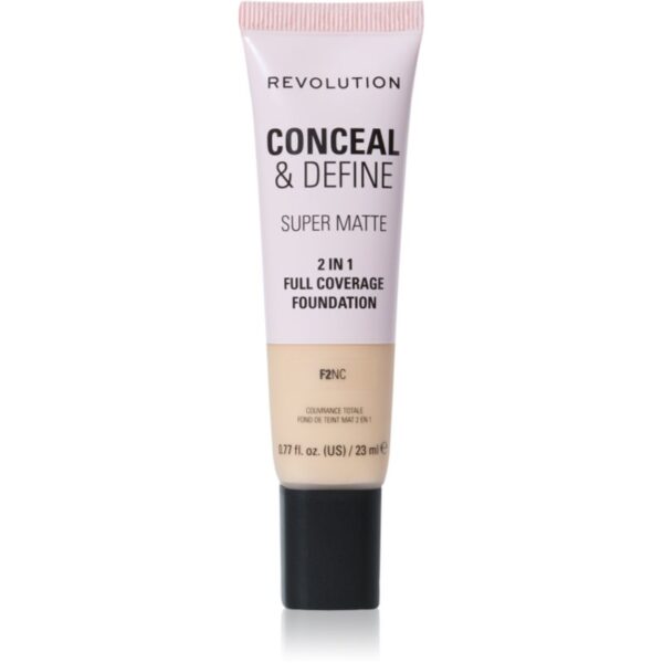 Makeup Revolution Conceal & Define machiaj cu efect matifiant culoare F2NC 23 ml-ro