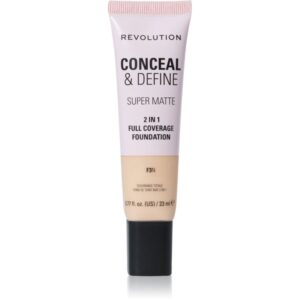 Makeup Revolution Conceal & Define machiaj cu efect matifiant culoare F3N 23 ml-ro