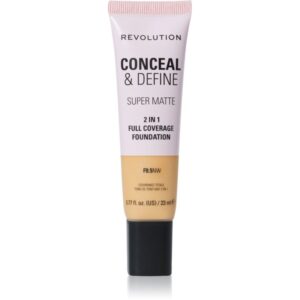 Makeup Revolution Conceal & Define machiaj cu efect matifiant culoare F8.5NW 23 ml-ro