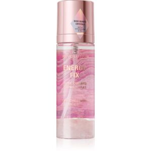 Makeup Revolution Crystal Aura Energy Fix spray pentru fixare cu apă de trandafiri 85 ml-Țena