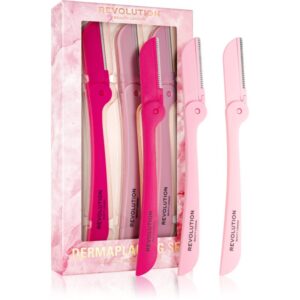 Makeup Revolution Dermaplaning Set îndepărtare păr de pe față și gât 3 buc-ro