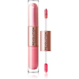 Makeup Revolution Double Up lichid fard ochi 2 in 1 culoare Blissful Pink 2x2