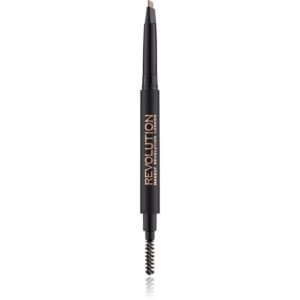 Makeup Revolution Duo Brow Definer creion sprâncene precise culoare Brown 0.15 g-Țena