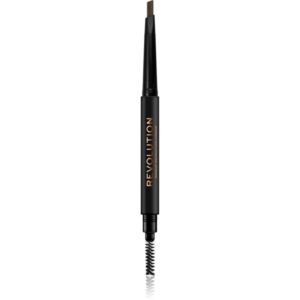 Makeup Revolution Duo Brow Definer creion sprâncene precise culoare Light Brown 0