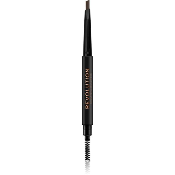 Makeup Revolution Duo Brow Definer creion sprâncene precise culoare Light Brown 0