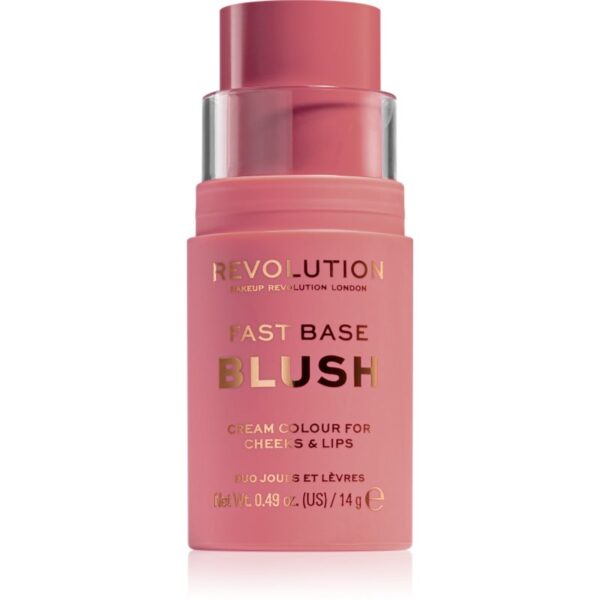 Makeup Revolution Fast Base balsam tonic pentru buze si obraji culoare Blush 14 g-ro