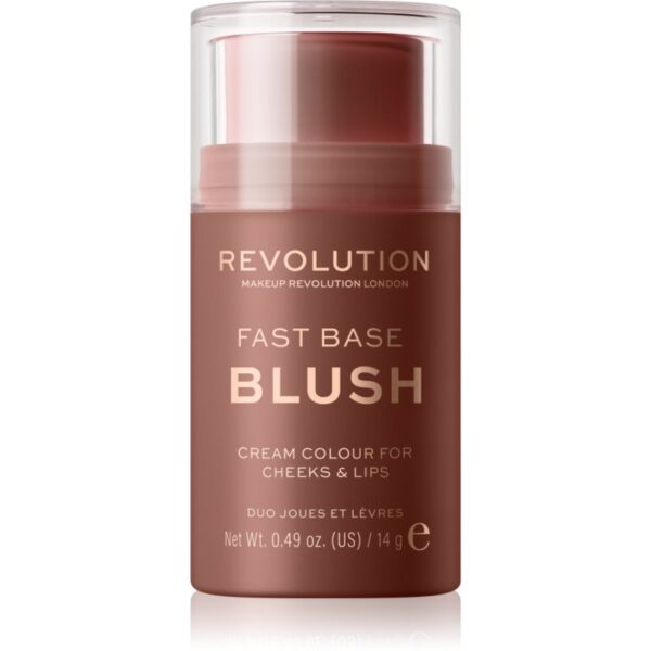 Makeup Revolution Fast Base balsam tonic pentru buze si obraji culoare Mauve 14 g-Țena