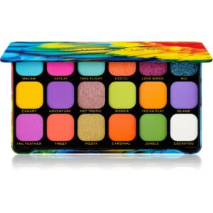 Makeup Revolution Forever Flawless paleta farduri de ochi culoare Bird of Paradise 18 x 1.1 g-ro