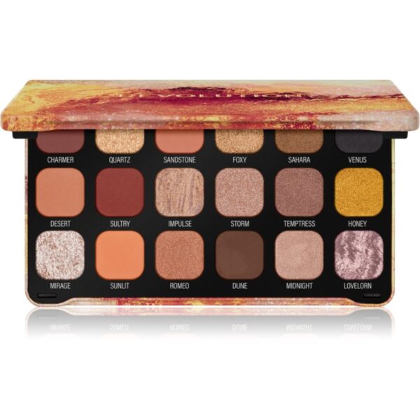 Makeup Revolution Forever Flawless paleta farduri de ochi culoare Bronze Temptation 18x1.1 g-Țena
