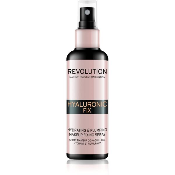 Makeup Revolution Hyaluronic Fix Hydrating & Plumping fixator make-up cu efect de hidratare 100 ml-ro