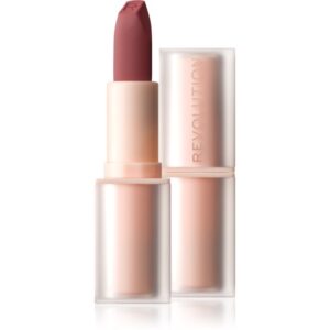 Makeup Revolution Lip Allure Soft Satin Lipstick ruj cremos cu finisaj satinat culoare Whisper 3.2 g-ro