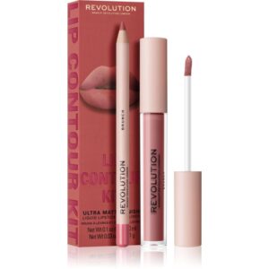 Makeup Revolution Lip Contour Kit set îngrijire buze culoare Brunch-Țena