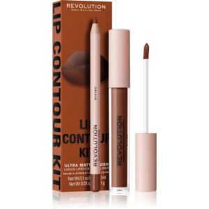 Makeup Revolution Lip Contour Kit set îngrijire buze culoare D.-Țena