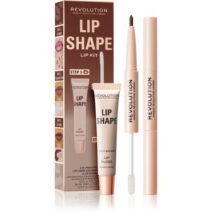 Makeup Revolution Lip Shape Kit set îngrijire buze culoare Coco Brown 1 buc-ro