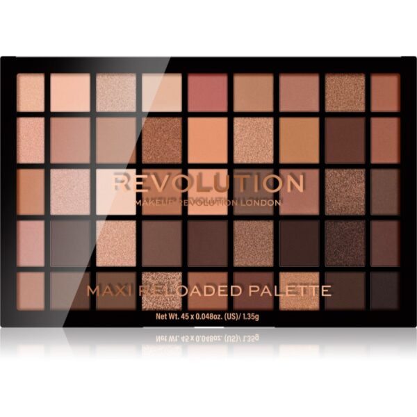Makeup Revolution Maxi Reloaded Palette palata de culori culoare Ultimate Nudes 45x1.35 g-Țena