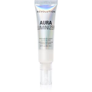 Makeup Revolution Mood Switch Aura Luminizer iluminator lichid corp si fata 20 ml-ro