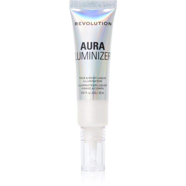 Makeup Revolution Mood Switch Aura Luminizer iluminator lichid corp si fata 20 ml-ro
