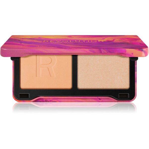 Makeup Revolution Neon Heat paletă pentru contur blush culoare Scorched Rose 5