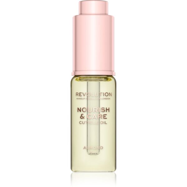 Makeup Revolution Nourish & Care tratament intensiv pentru unghii și cuticule uscate cu ulei de migdale 15 ml-Țena