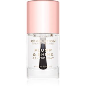 Makeup Revolution Plump & Shine lac de unghii cu efect de gel translucid 10 ml-Țena
