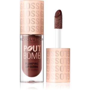 Makeup Revolution Pout Bomb lip gloss cu efect de crestere culoare Espresso Cool Nude 4.6 ml-ro