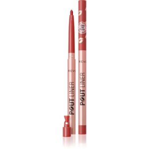 Makeup Revolution Pout Liner creion contur pentru buze pentru volum maxim culoare Burnt Cherry Red 0.2 g-ro