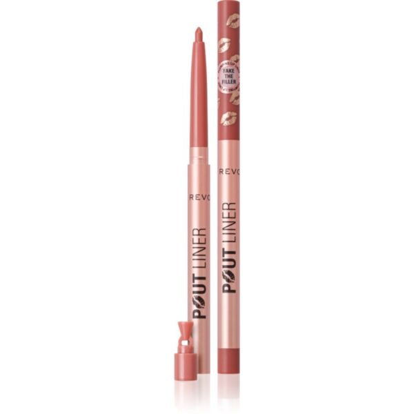 Makeup Revolution Pout Liner creion contur pentru buze pentru volum maxim culoare Chauffeur Nude 0.2 g-Țena