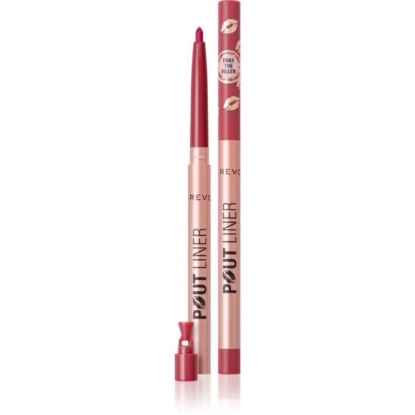 Makeup Revolution Pout Liner creion contur pentru buze pentru volum maxim culoare Jelly Berry Mauve 0.2 g-Țena