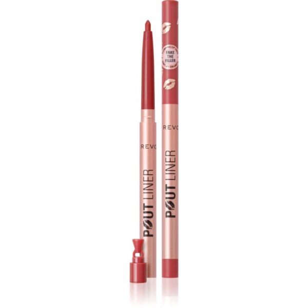 Makeup Revolution Pout Liner creion contur pentru buze pentru volum maxim culoare Melba Warm Peach 0.2 g-Țena