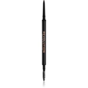Makeup Revolution Precise Brow Pencil creion sprâncene precise cu pensula culoare Medium Brown 0.05 g-ro
