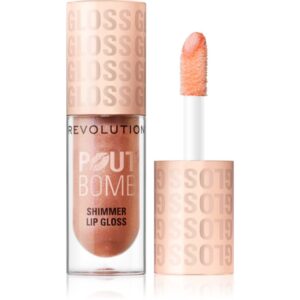 Makeup Revolution Shimmer Gloss Luciu de Buze sclipitor culoare Glimmer Nude 4.5 ml-ro