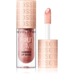 Makeup Revolution Shimmer Gloss Luciu de Buze sclipitor culoare Shine Pink 4.5 ml-ro