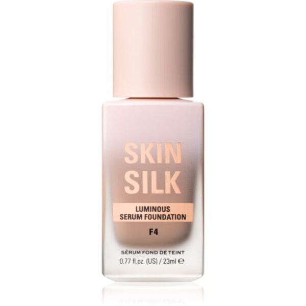 Makeup Revolution Skin Silk Serum Foundation Machiaj usor cu efect de luminozitate culoare F4 23 ml-ro