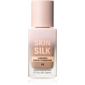 Makeup Revolution Skin Silk Serum Foundation Machiaj usor cu efect de luminozitate culoare F5 23 ml-ro