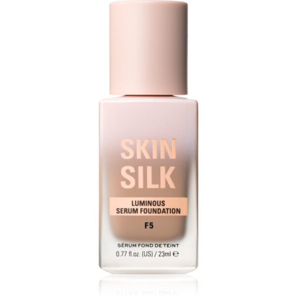 Makeup Revolution Skin Silk Serum Foundation Machiaj usor cu efect de luminozitate culoare F5 23 ml-ro