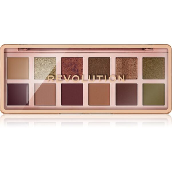 Makeup Revolution The Icon Palette paletă cu farduri de ochi culoare The Eternal Icon Green Palette 12x0.7 g-Țena