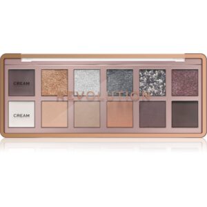 Makeup Revolution The Icon Palette paletă cu farduri de ochi culoare The Smokey Icon Grunge Palette 12x0.7 g-ro