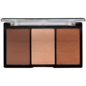 Makeup Revolution Ultra Sculpt & Contour paleta pentru contur facial culoare 04 Ultra Ligt/Medium 11 g-ro