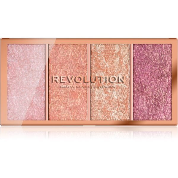 Makeup Revolution Vintage Lace paleta fard de obraz 4 x 5 g-ro