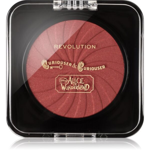 Makeup Revolution X Alice in Wonderland blush cu efect iluminator culoare The Wrong Alice Blusher 3.5 g-Țena