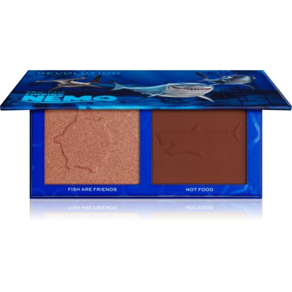 Makeup Revolution X Finding Nemo paleta bronzare si stralucire culoare Fish Are Friends 9 g-Țena
