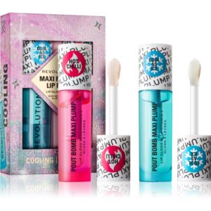 Makeup Revolution Xmass 2024 Maxi Plump set cadou de buze culoare Cool As Ice and Hot As Chilli 1 buc-ro