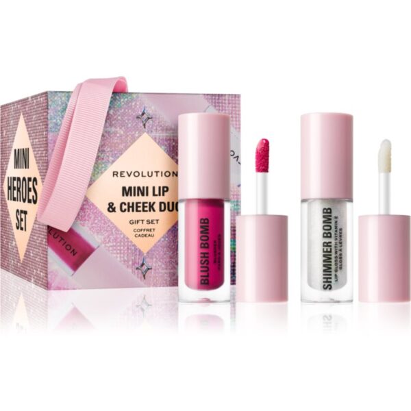 Makeup Revolution Xmass 2024 Mini Cheek & Lip Duo set cadou faciale-ro