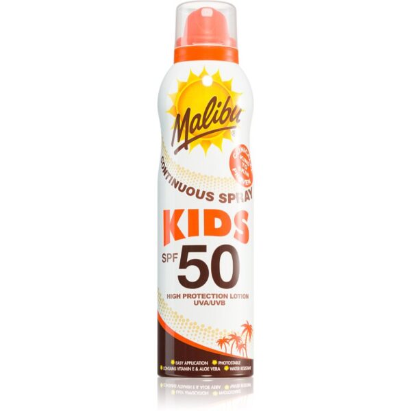 Malibu Continuous Spray cremă pentru plaja SPF 50 175 ml-Țena