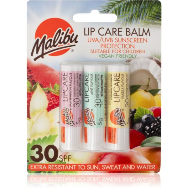 Malibu Lip Care Balm balsam de buze SPF 30 3x5 g-ro