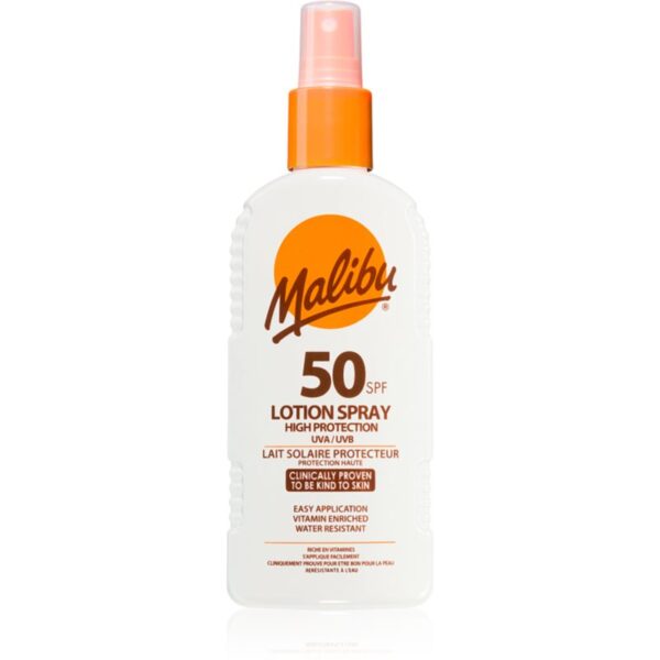 Malibu Lotion Spray High Protection cremă pentru plaja SPF 50 200 ml-ro