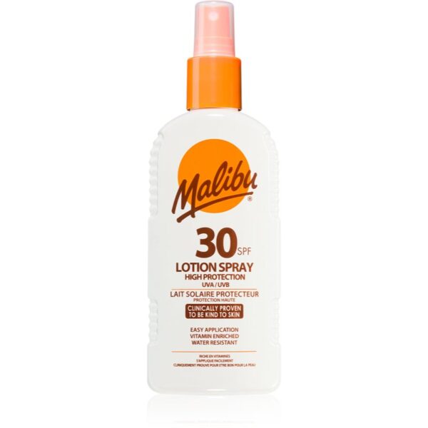Malibu Lotion Spray High Protection spray pentru bronzat SPF 30 200 ml-ro