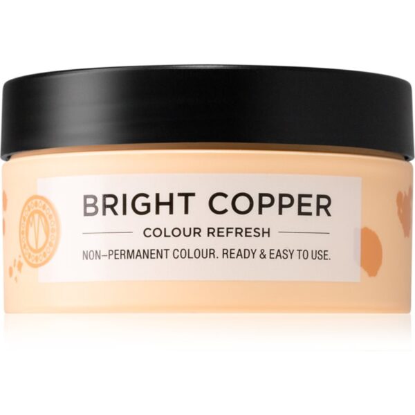Maria Nila Colour Refresh Bright Copper mască fină de hrănire fără pigmenți permanenți de culoare rezistă la 4 - 10 spălări 7.40 100 ml-Țena